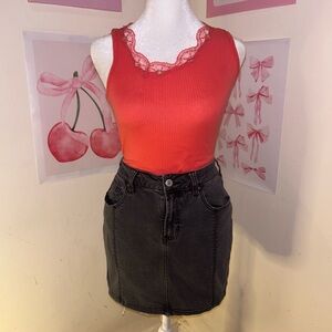 Pac sun black mini skirt